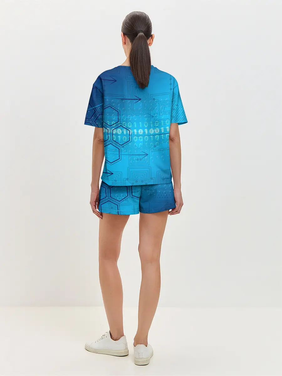 Женская пижама с шортами / ДвоиЧный код