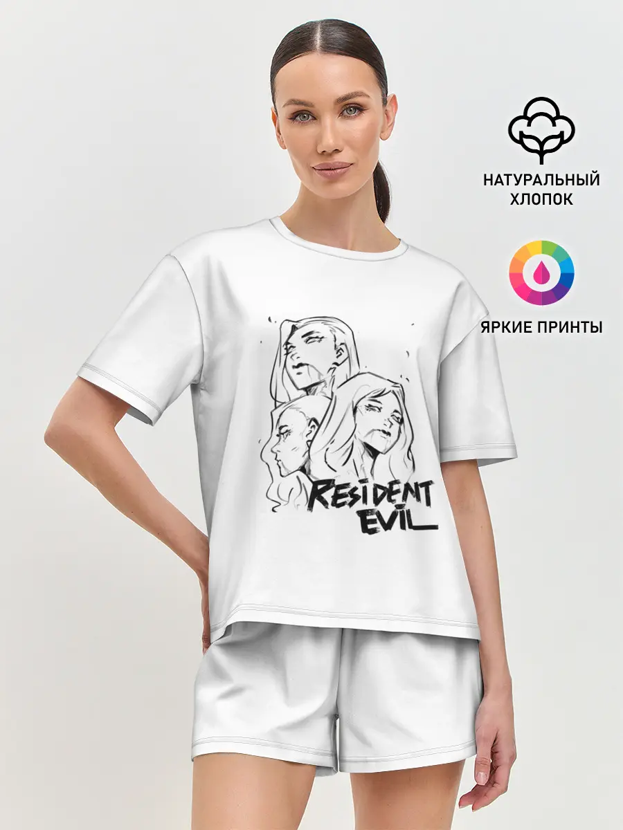 Женская пижама с шортами / Сестры Димитреску