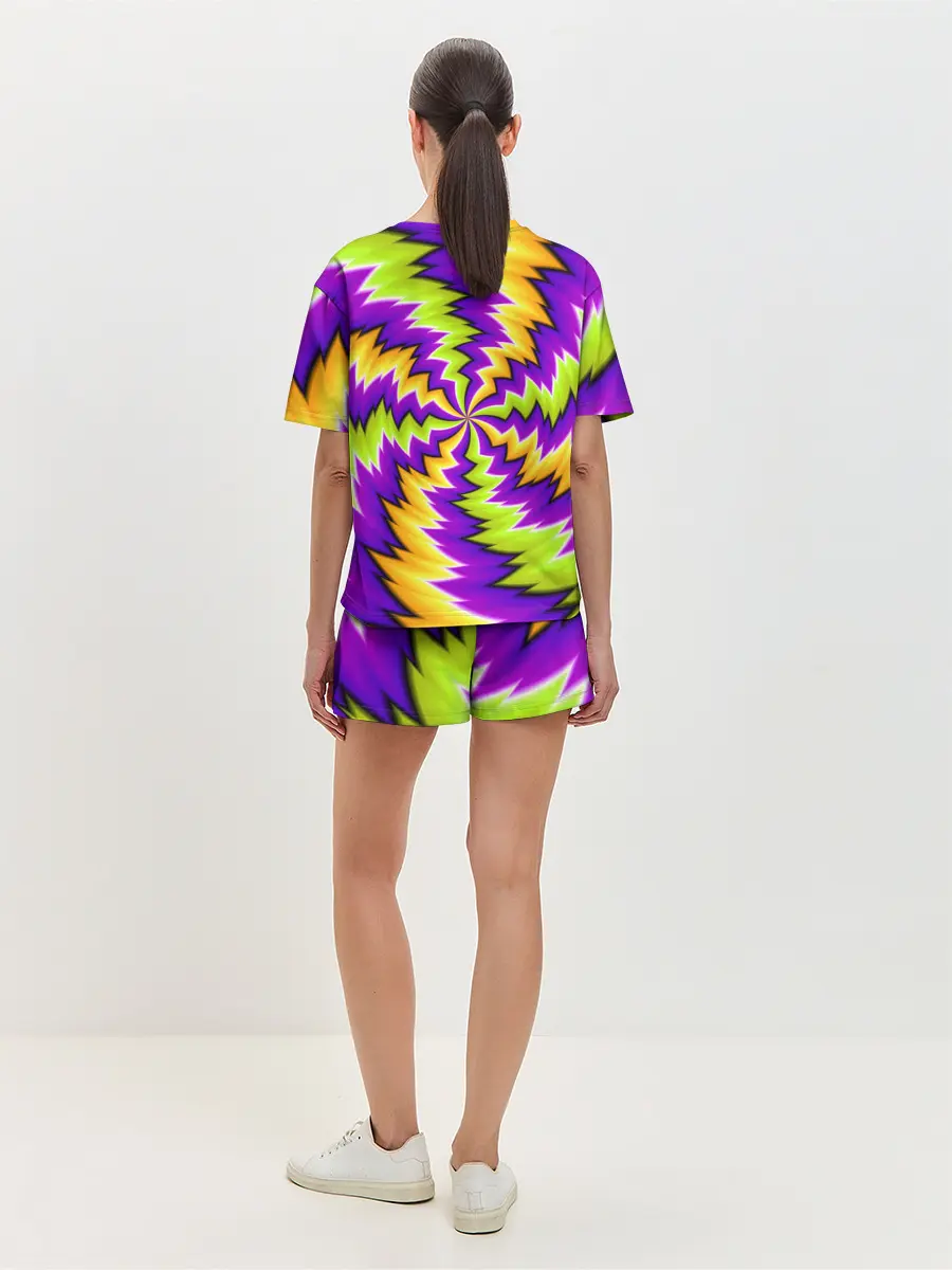 Женская пижама с шортами / ЛЕДЕНЕЦ / КОНФЕТА / КАРАМЕЛЬ