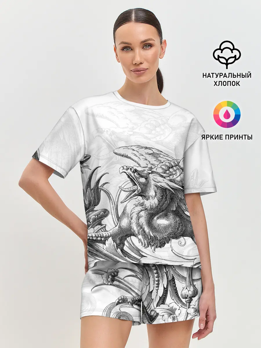 Женская пижама с шортами / Грифон