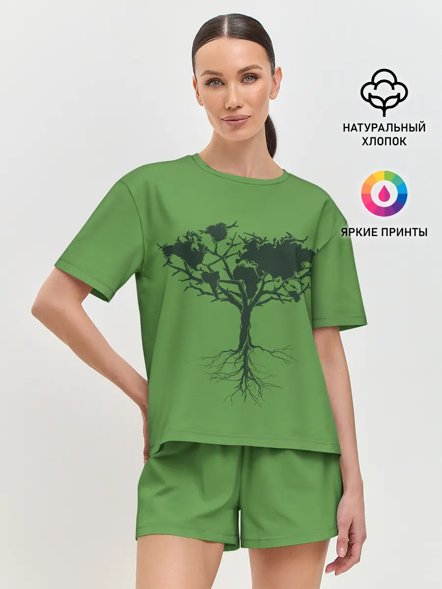 Женская пижама с шортами / Древо Мира