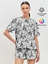 Женская пижама с шортами / Игральные Кости