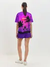 Женская пижама с шортами / Неоновый Закат