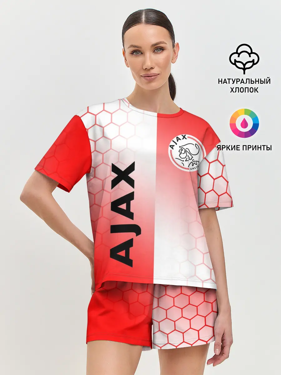 Женская пижама с шортами / FC AJAX AMSTERDAM / ФК АЯКС