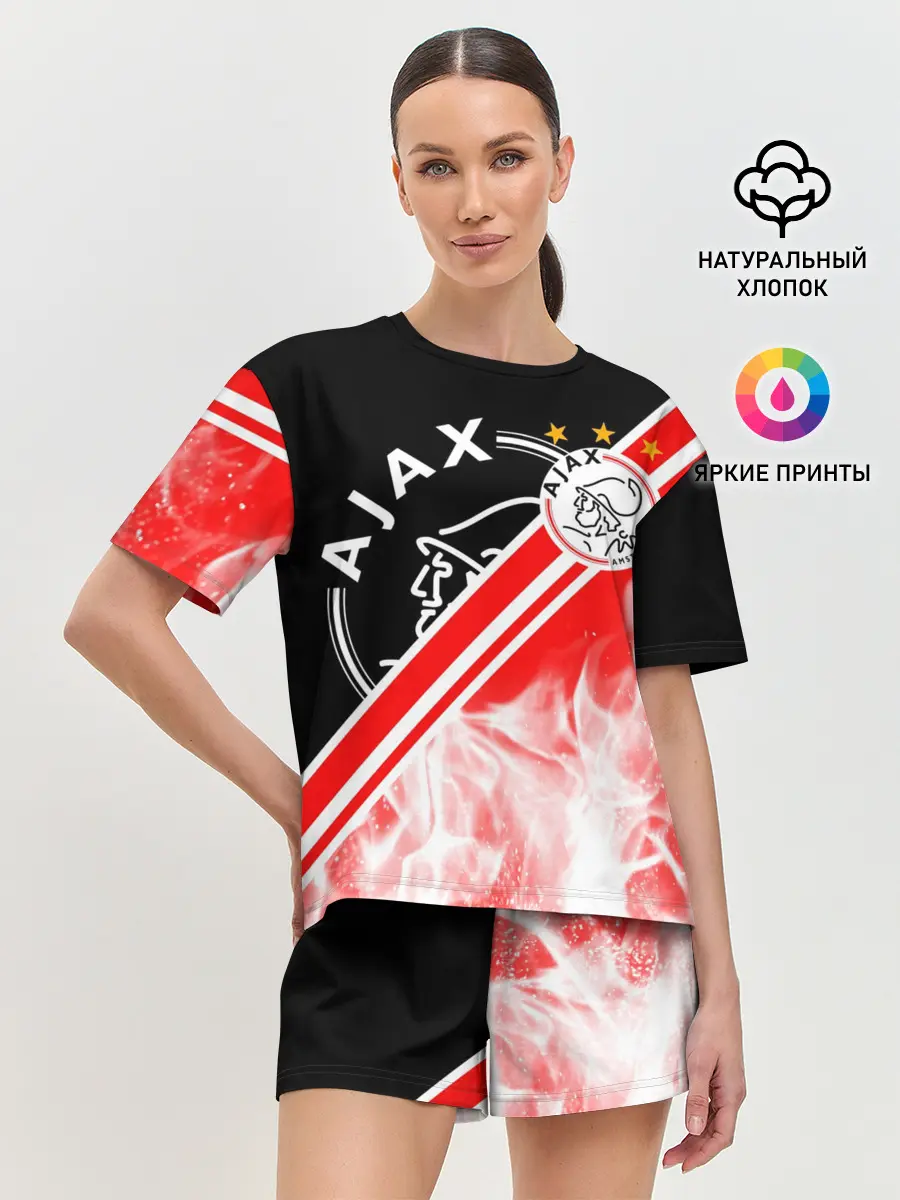 Женская пижама с шортами / FC AJAX AMSTERDAM / ФК АЯКС