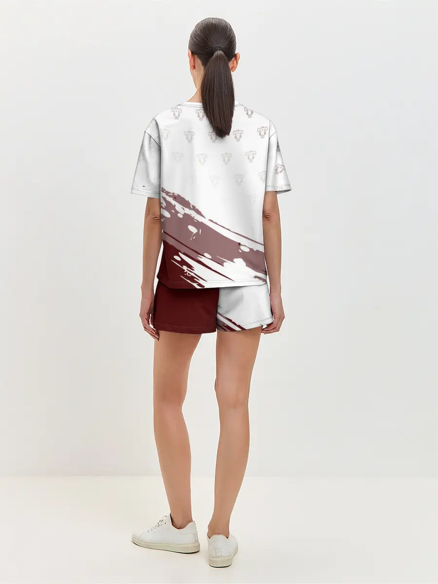 Женская пижама с шортами / Аста кричит с мечом Чёрный клевер