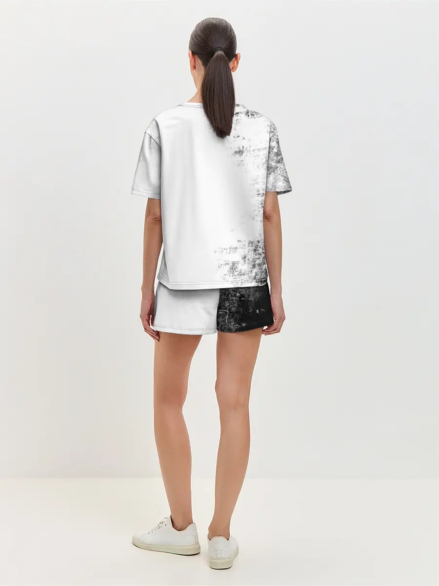 Женская пижама с шортами / Черный Аста демон Чёрный клевер