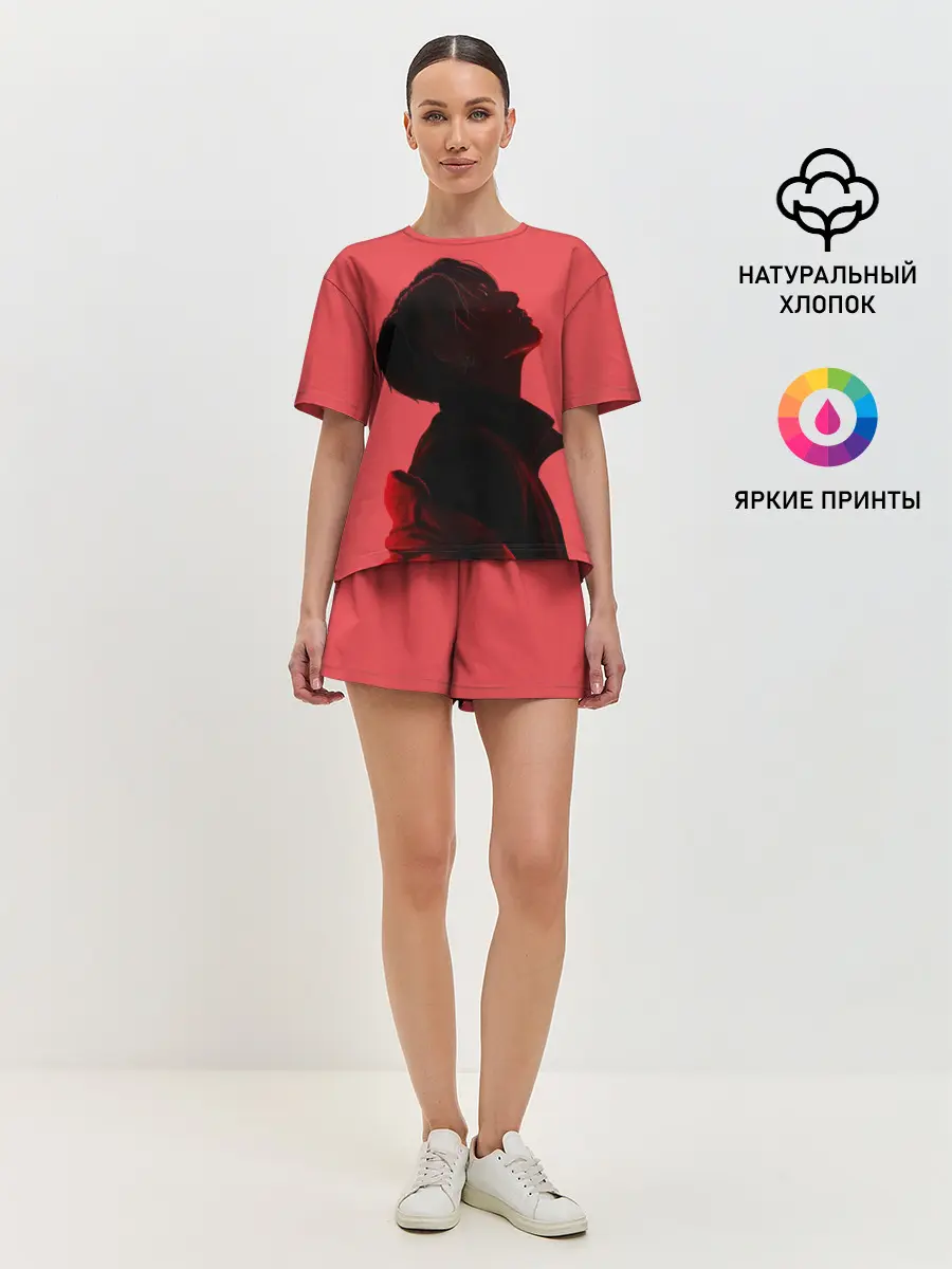 Женская пижама с шортами / Pink Jungkook