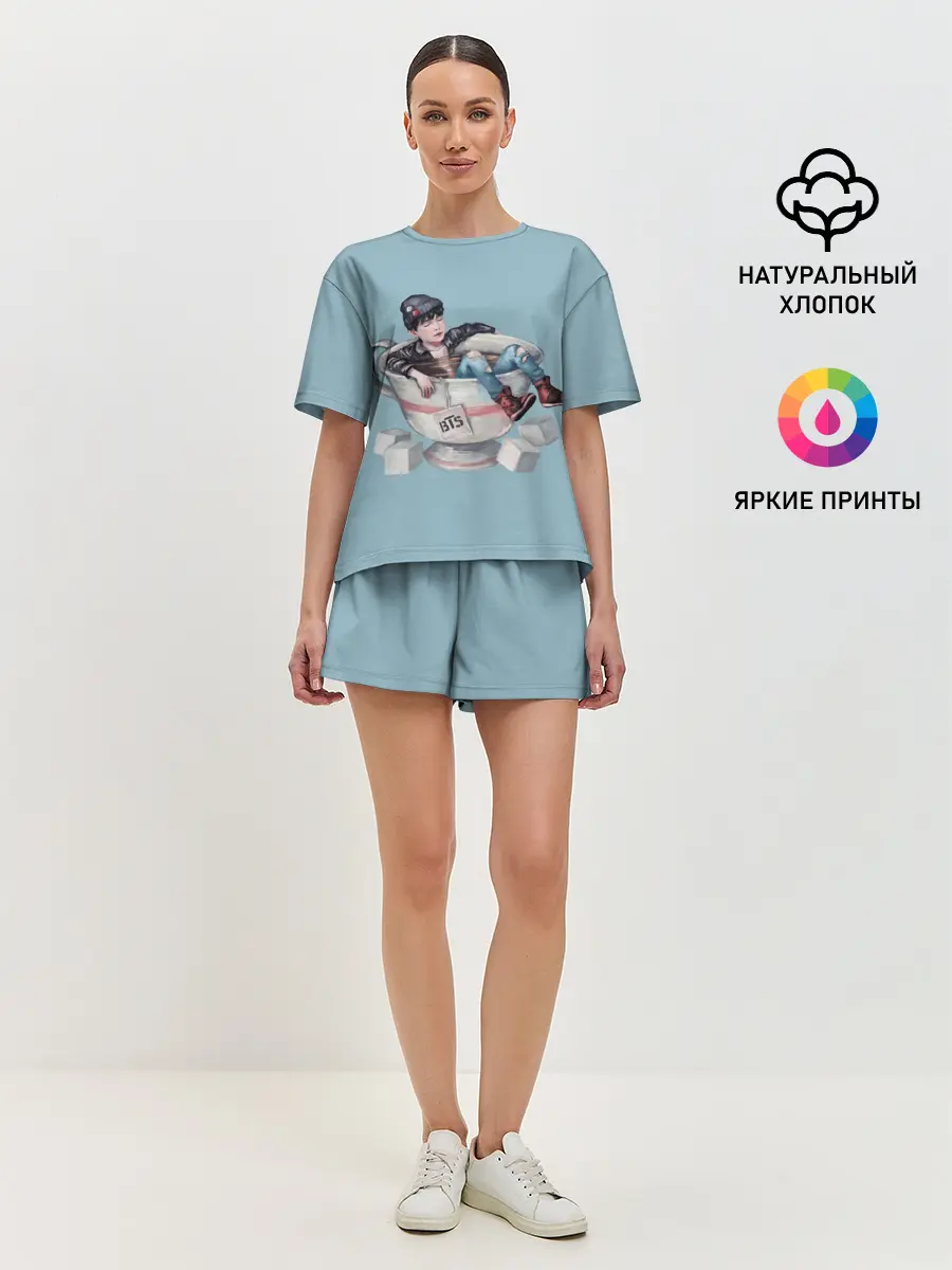 Женская пижама с шортами / BTS in cup