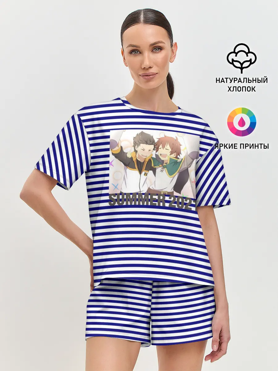 Женская пижама с шортами / Лето 2021