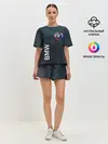 Женская пижама с шортами / BMW Heart. Grooved Texture