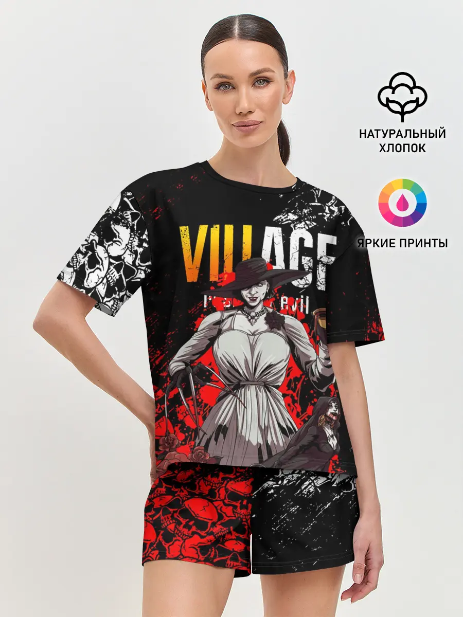 Женская пижама с шортами / RESIDENT EVIL 8 / ДИМИТРЕСКУ