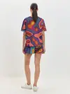 Женская пижама с шортами / РазноцВетная абстракция
