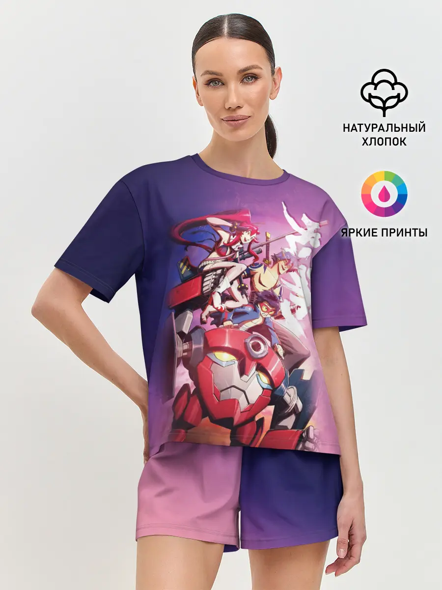 Женская пижама с шортами / Gurren Lagann