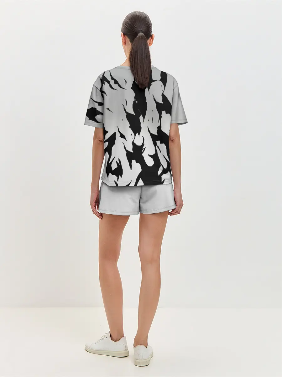 Женская пижама с шортами / Черный Аста демон Чёрный клевер