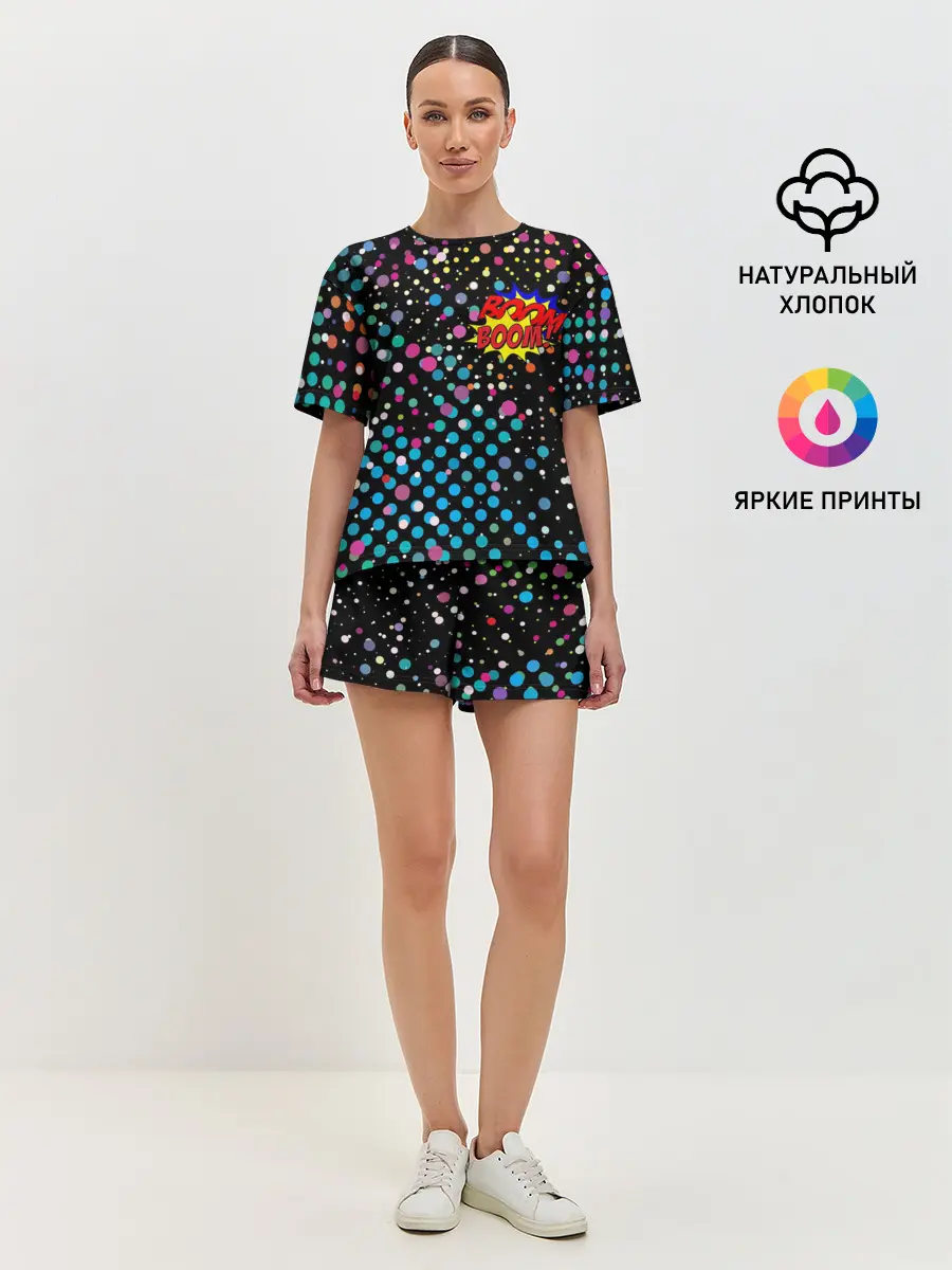 Женская пижама с шортами / Прямо в сердце