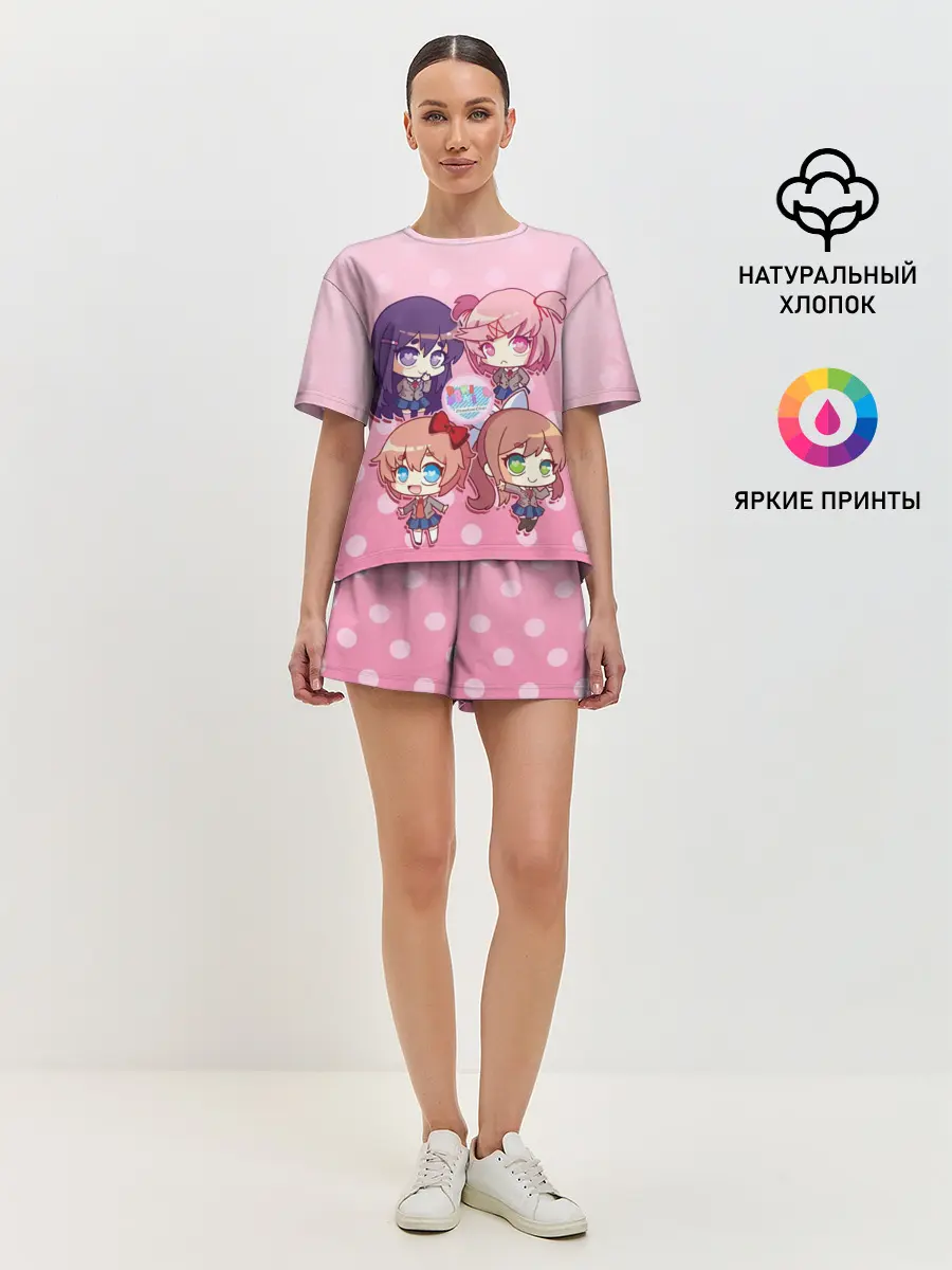 Женская пижама с шортами / DOKI DOKI LITERATURE CLUB