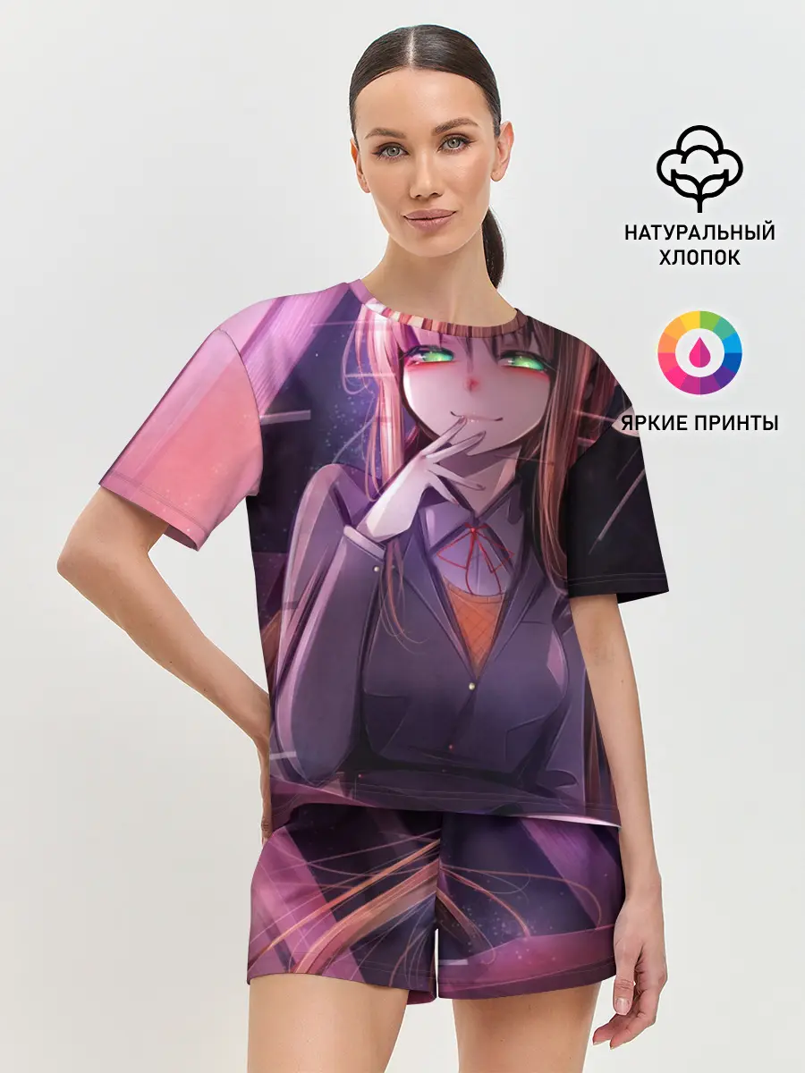 Женская пижама с шортами / Monika Doki Doki