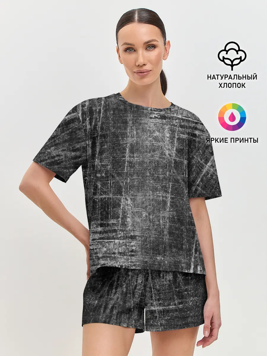 Женская пижама с шортами / Потертости