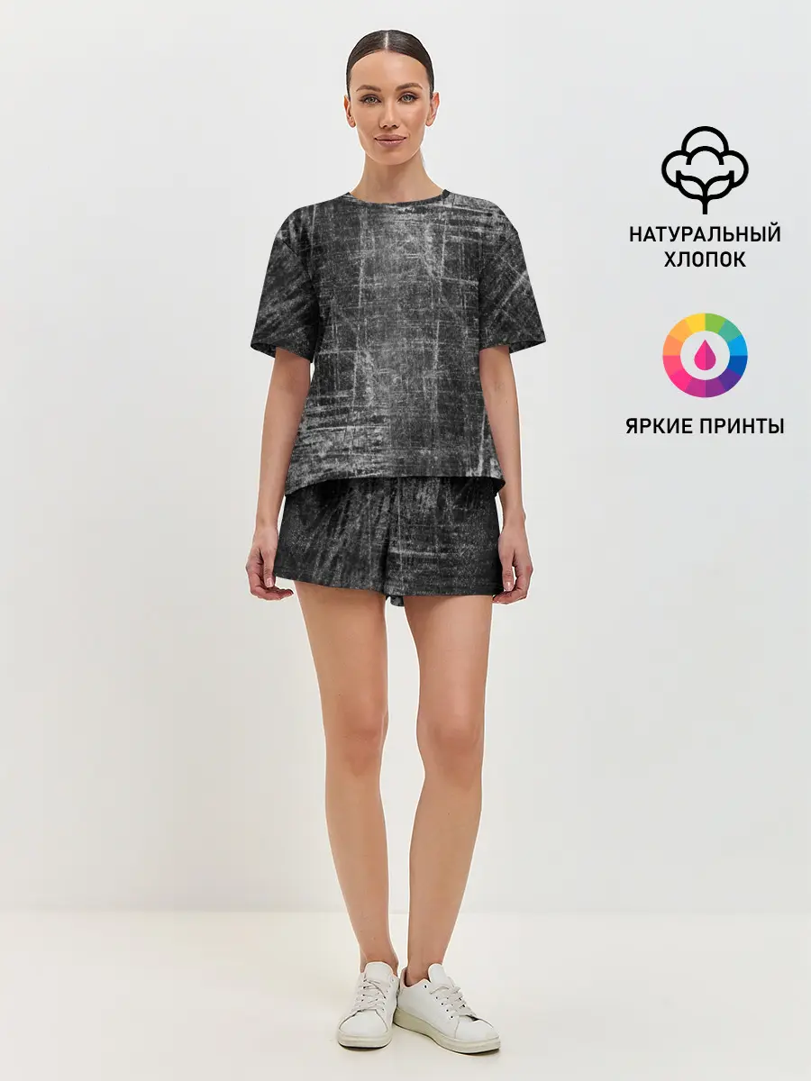 Женская пижама с шортами / Потертости