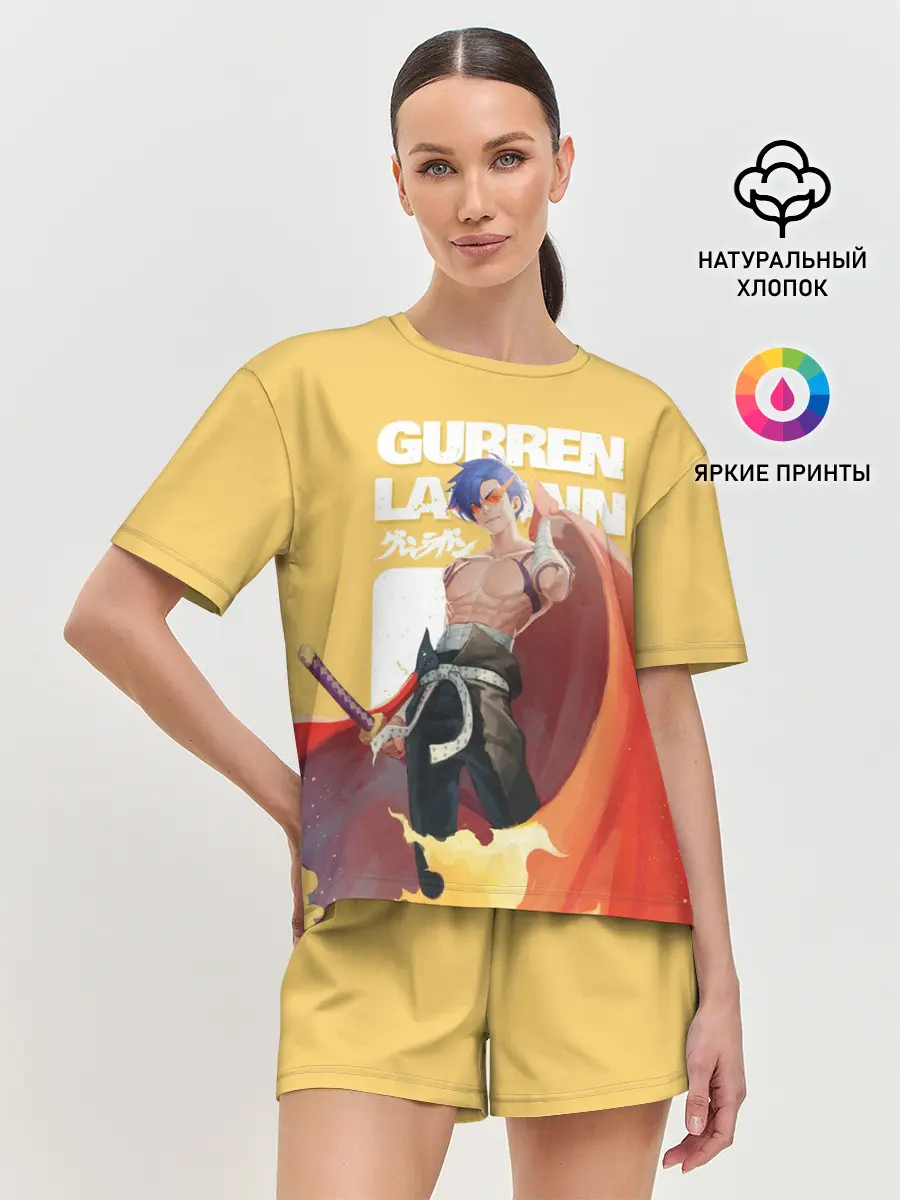 Женская пижама с шортами / Гуррен Лаганн Камина