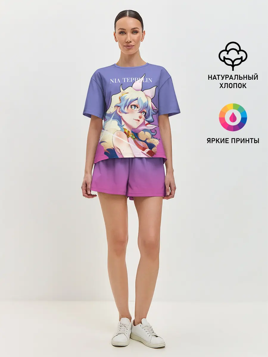 Женская пижама с шортами / Nia Gurren Lagann