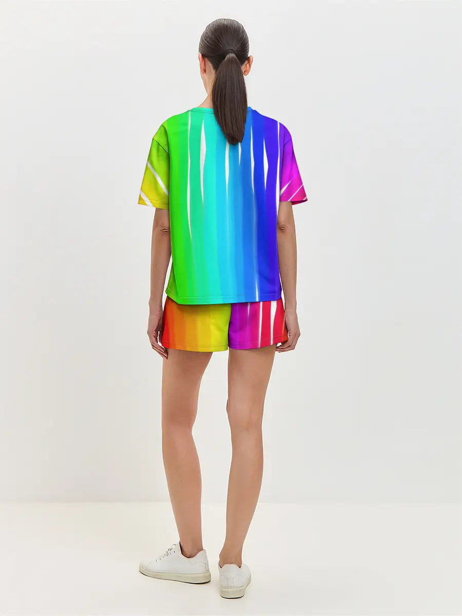 Женская пижама с шортами / Перелив цвета