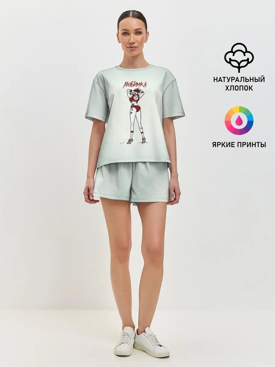 Женская пижама с шортами / Нилетто | Любимка