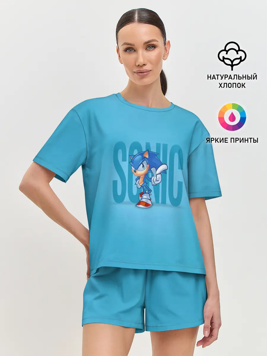 Женская пижама с шортами / Легендарный ёж