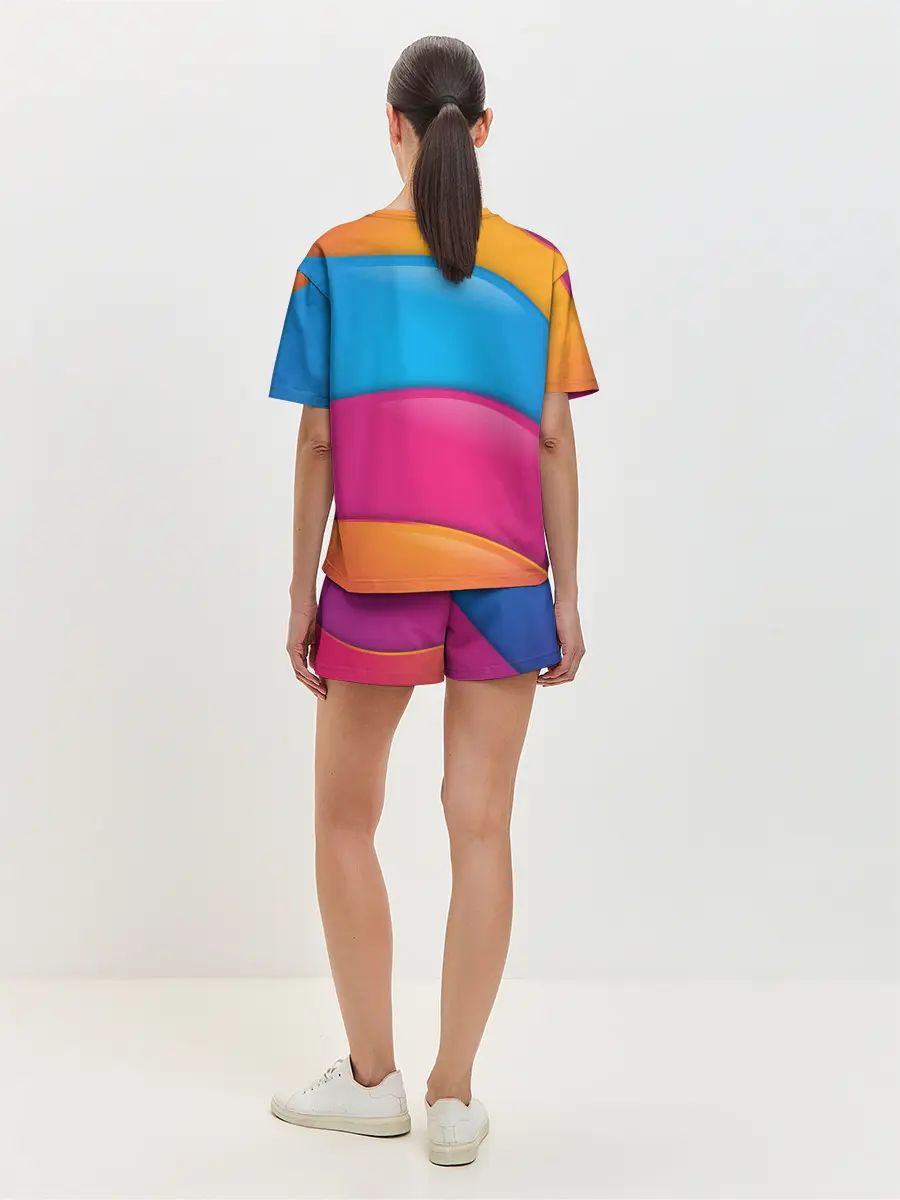 Женская пижама с шортами / Candy rainbow