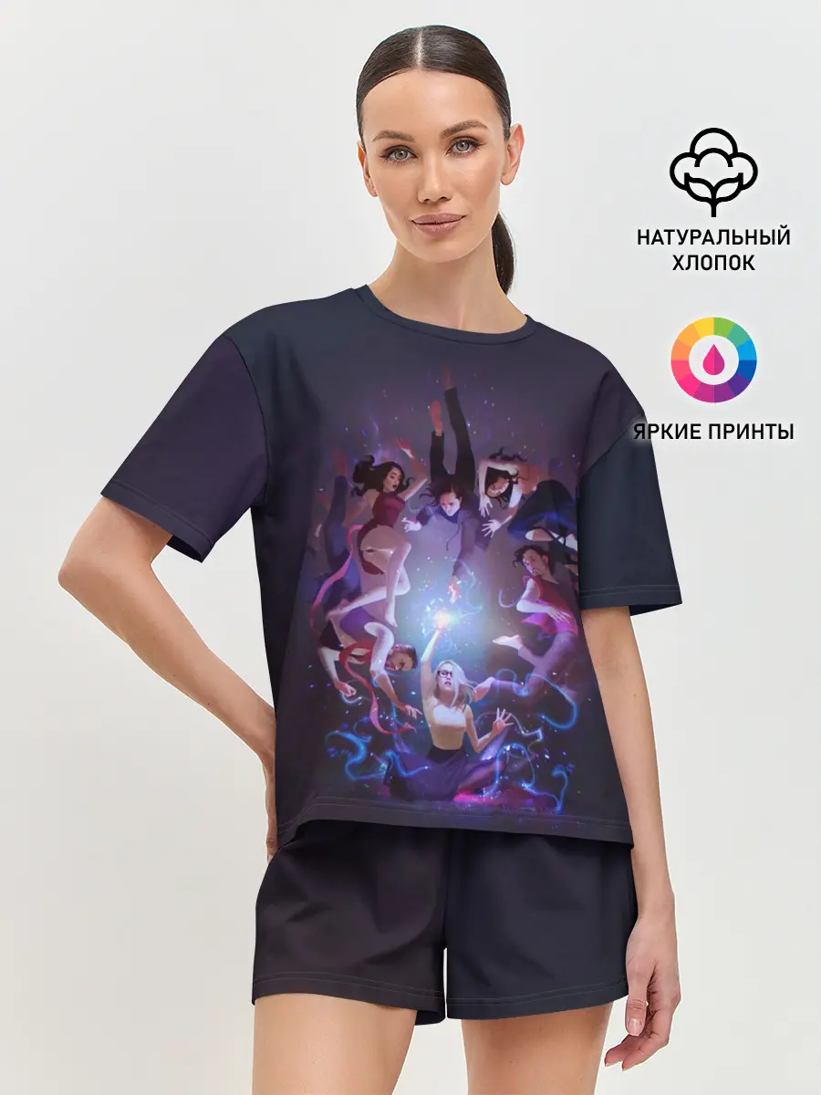 Женская пижама с шортами / Волшебники