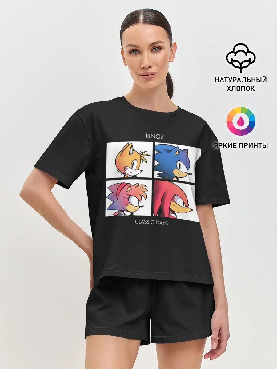 Женская пижама с шортами / Ringz band