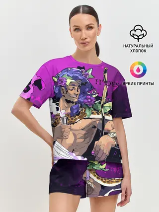 Женская пижама с шортами / Бог виноделия Дионис