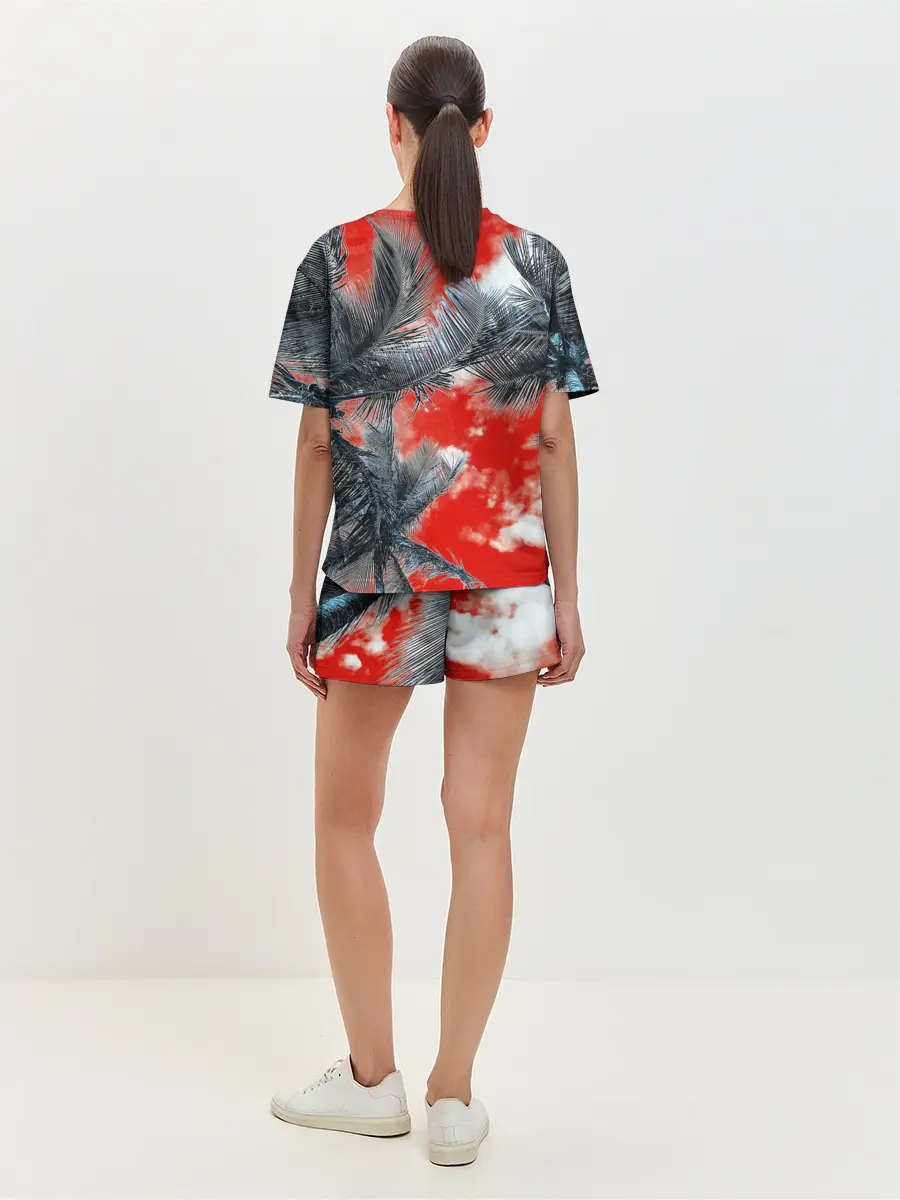 Женская пижама с шортами / Tropics Inverted