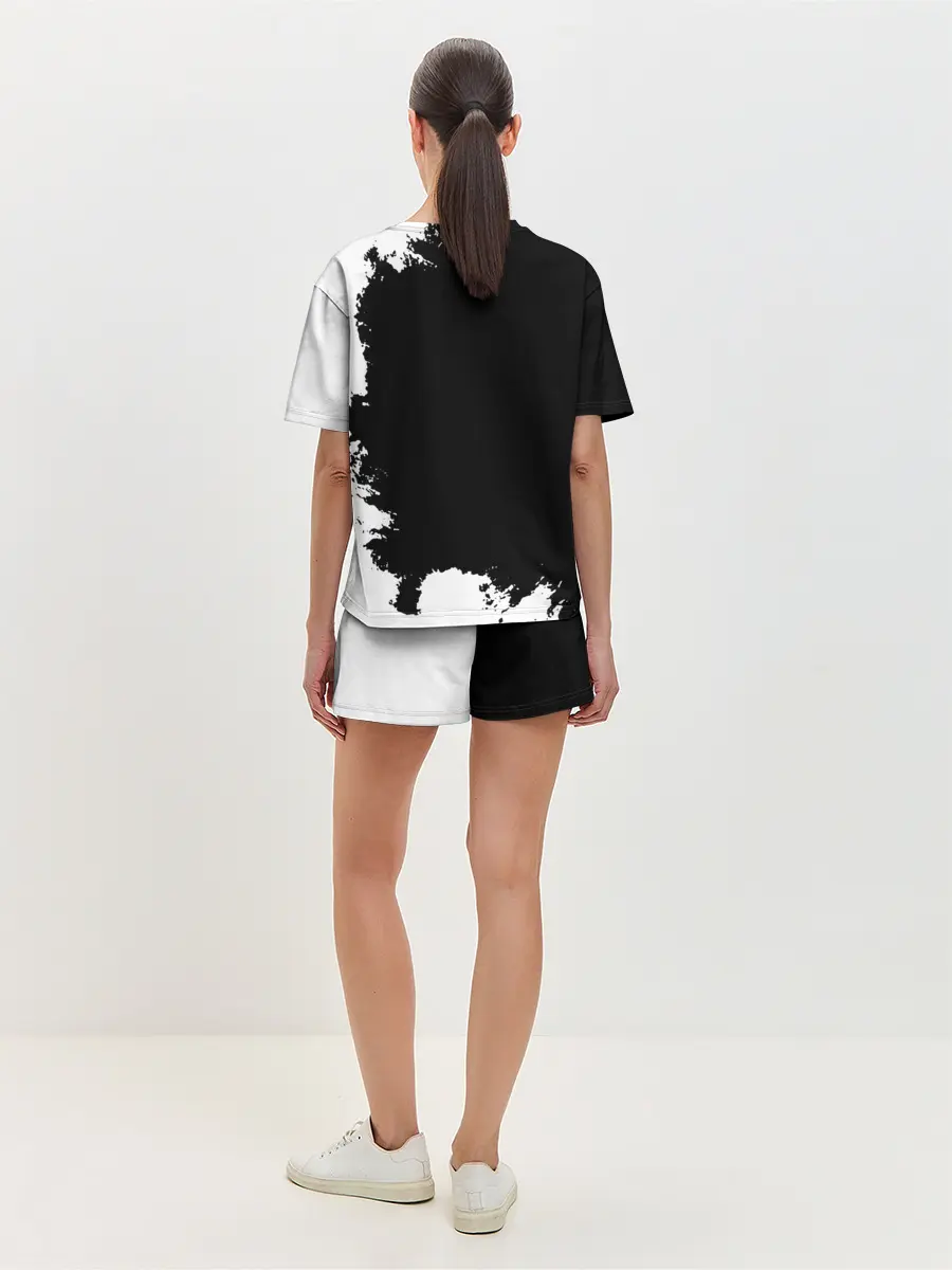 Женская пижама с шортами / Чёрный клевер Аста и демон Либе