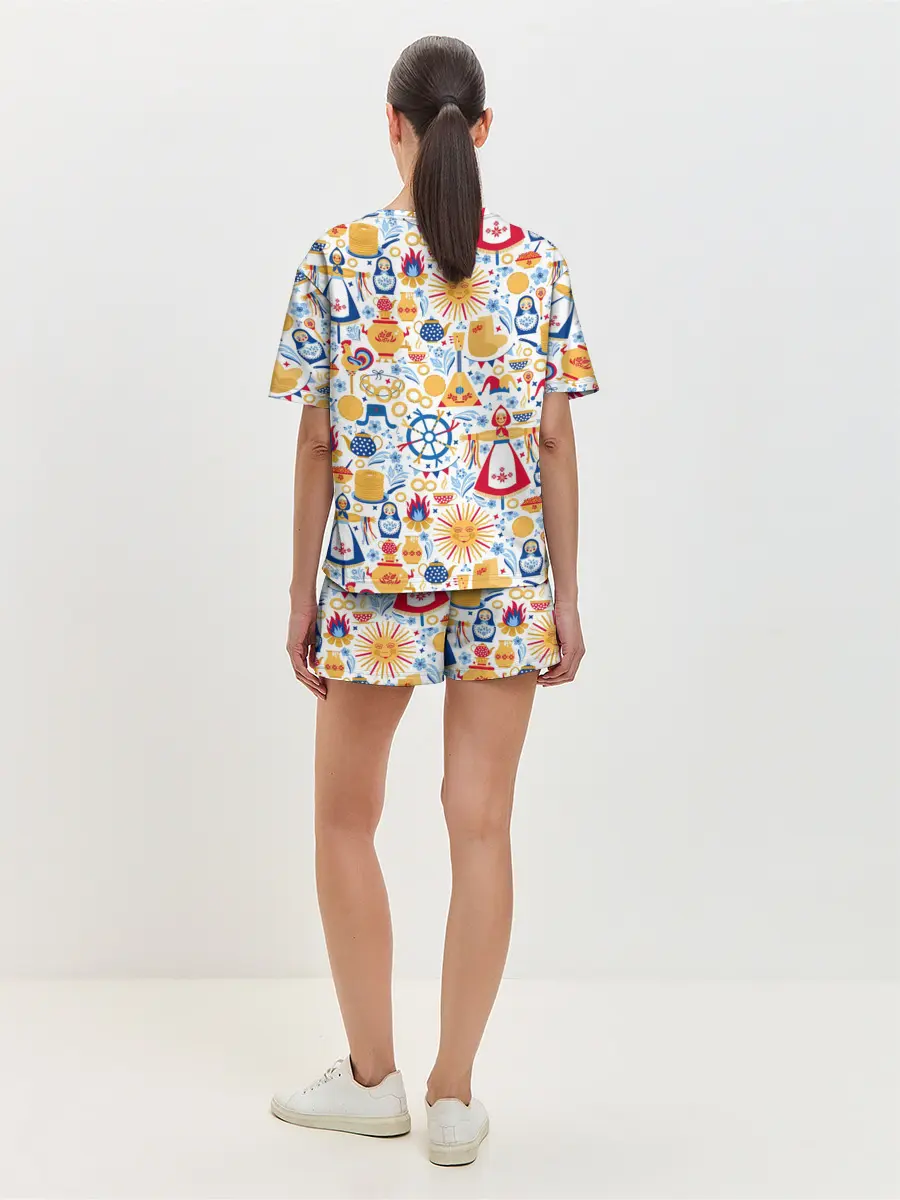 Женская пижама с шортами / Славянская символика