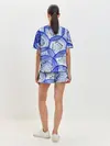 Женская пижама с шортами / Синий Киви