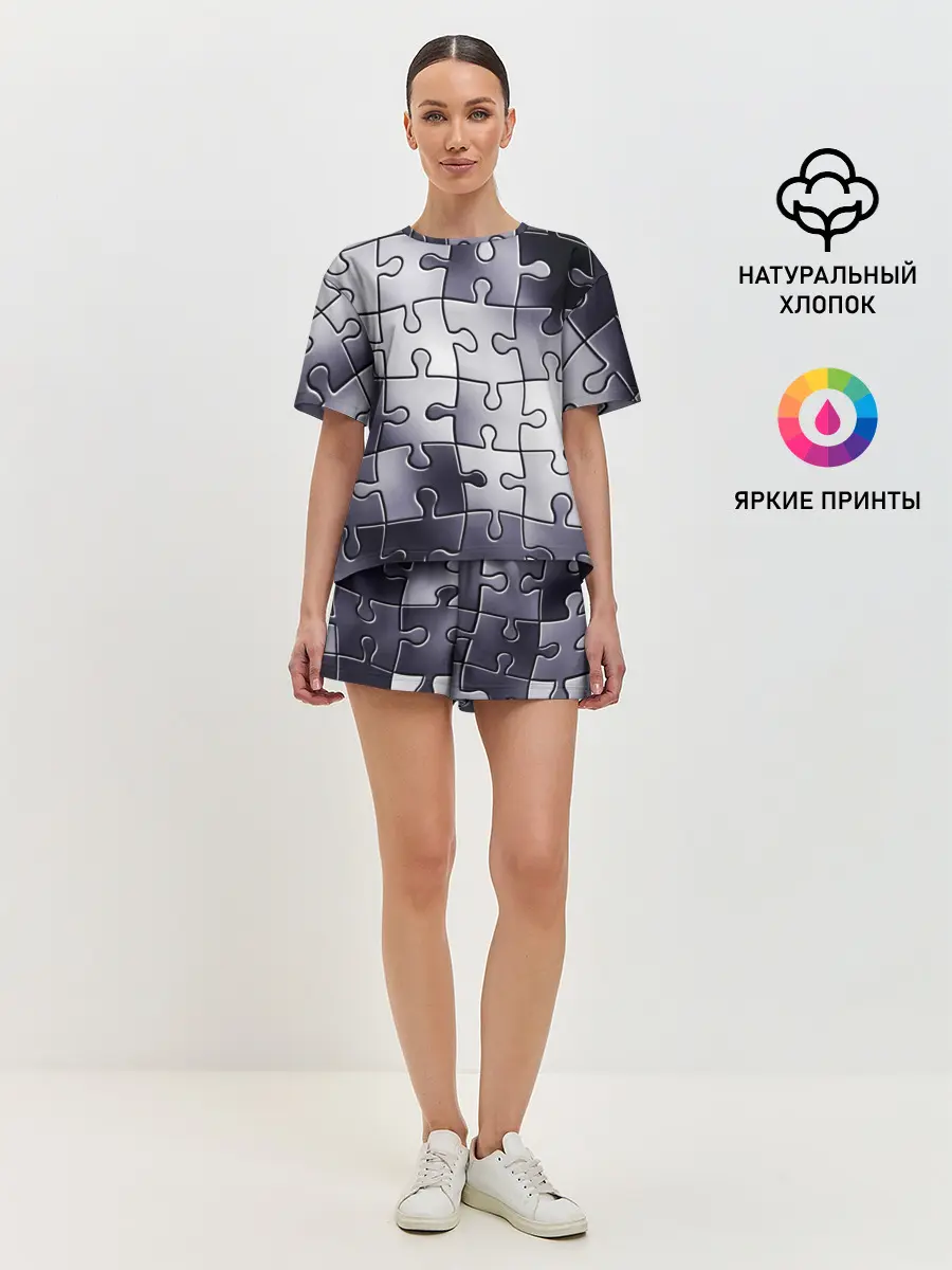 Женская пижама с шортами / Пазлы