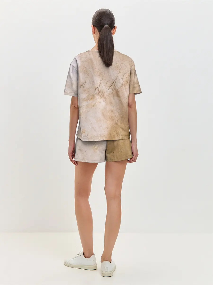 Женская пижама с шортами / Микеланджело сотворение Адама