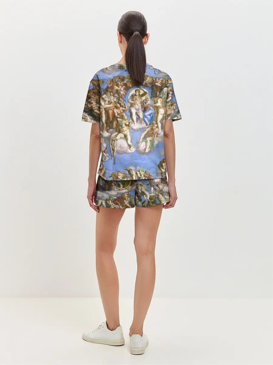 Женская пижама с шортами / Микеланджело страшный суд