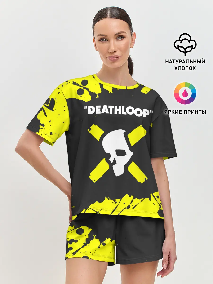 Женская пижама с шортами / Deathloop - Paint