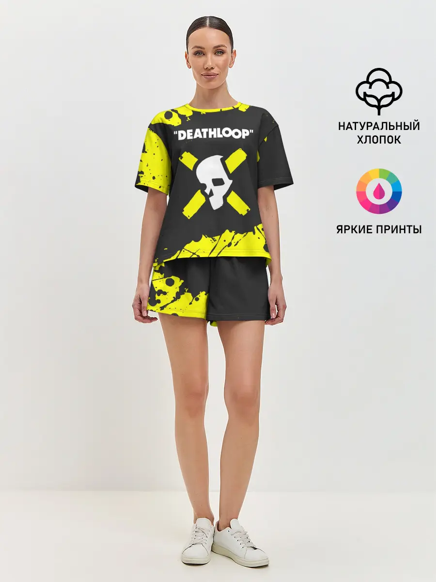Женская пижама с шортами / Deathloop - Paint