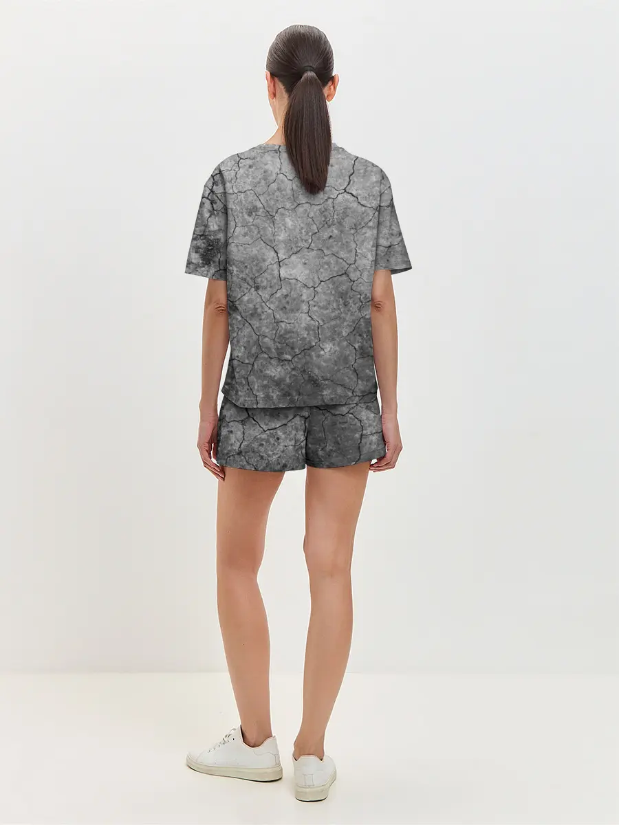 Женская пижама с шортами / Трещины