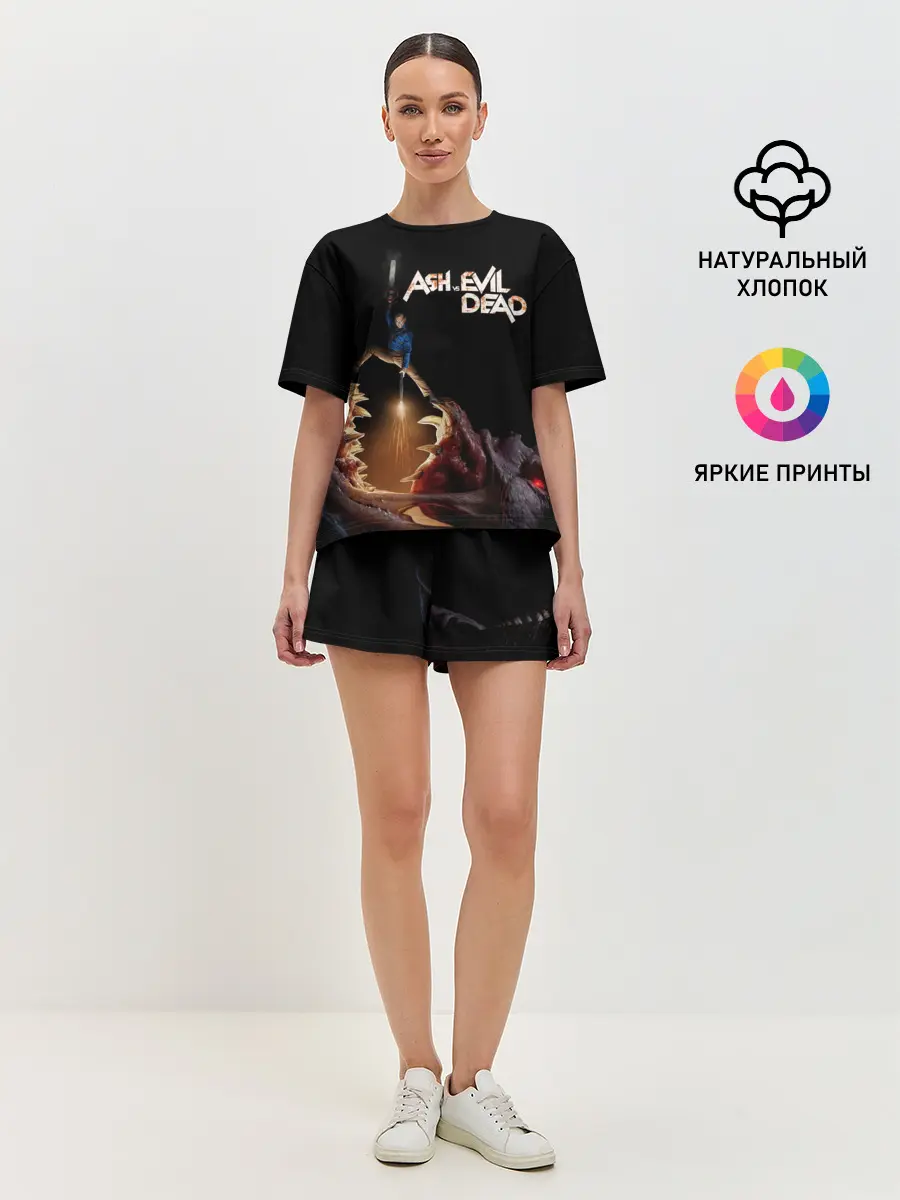 Женская пижама с шортами / Эш против демона