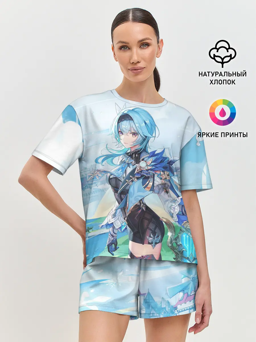 Женская пижама с шортами / Eula | Genshin Impact