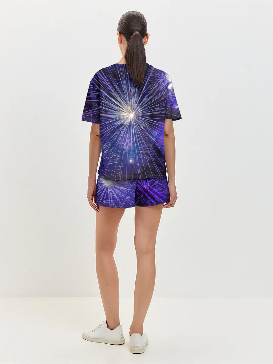 Женская пижама с шортами / Фейерверк