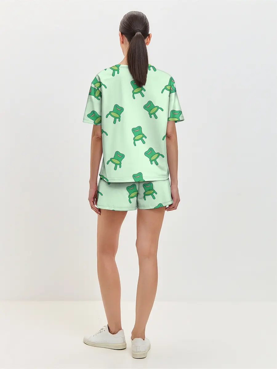 Женская пижама с шортами / Froggy crossing