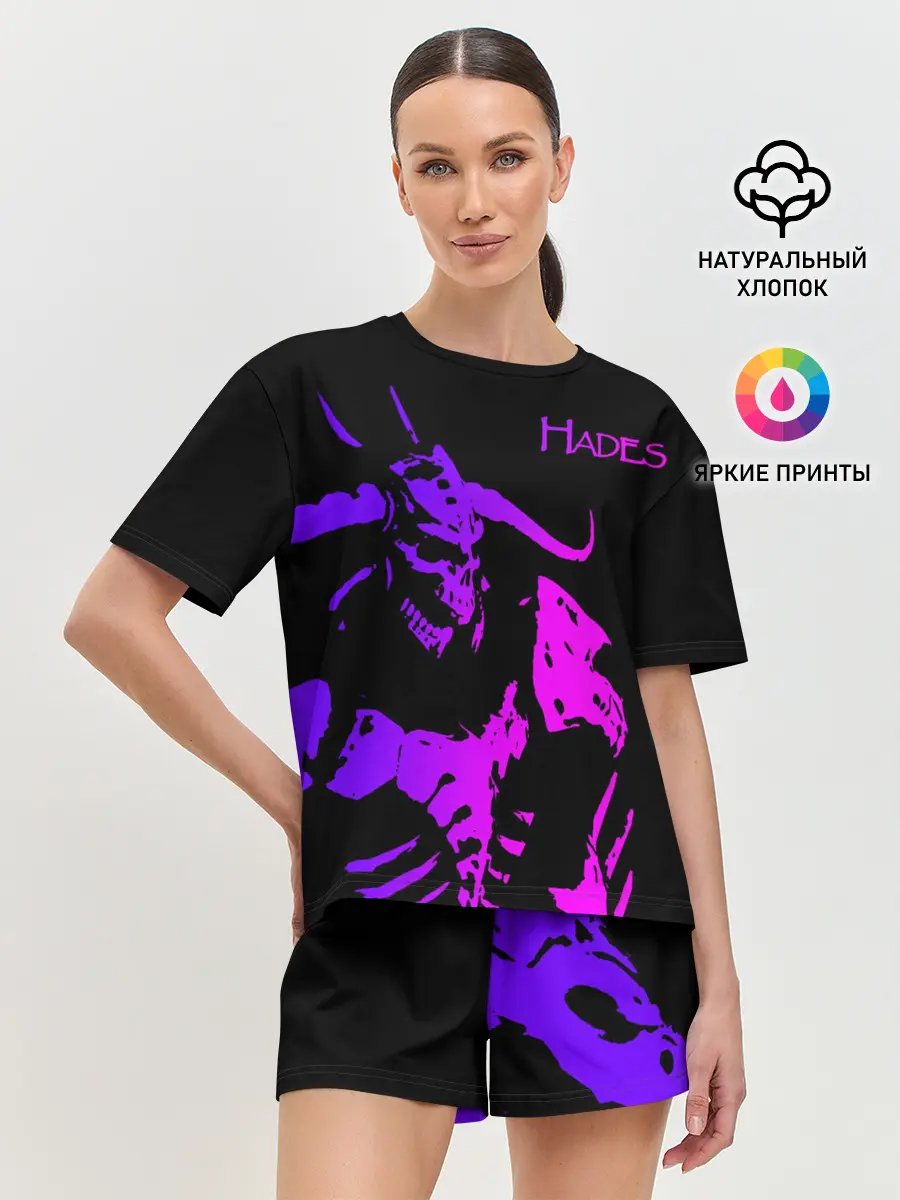 Женская пижама с шортами / Hades demon