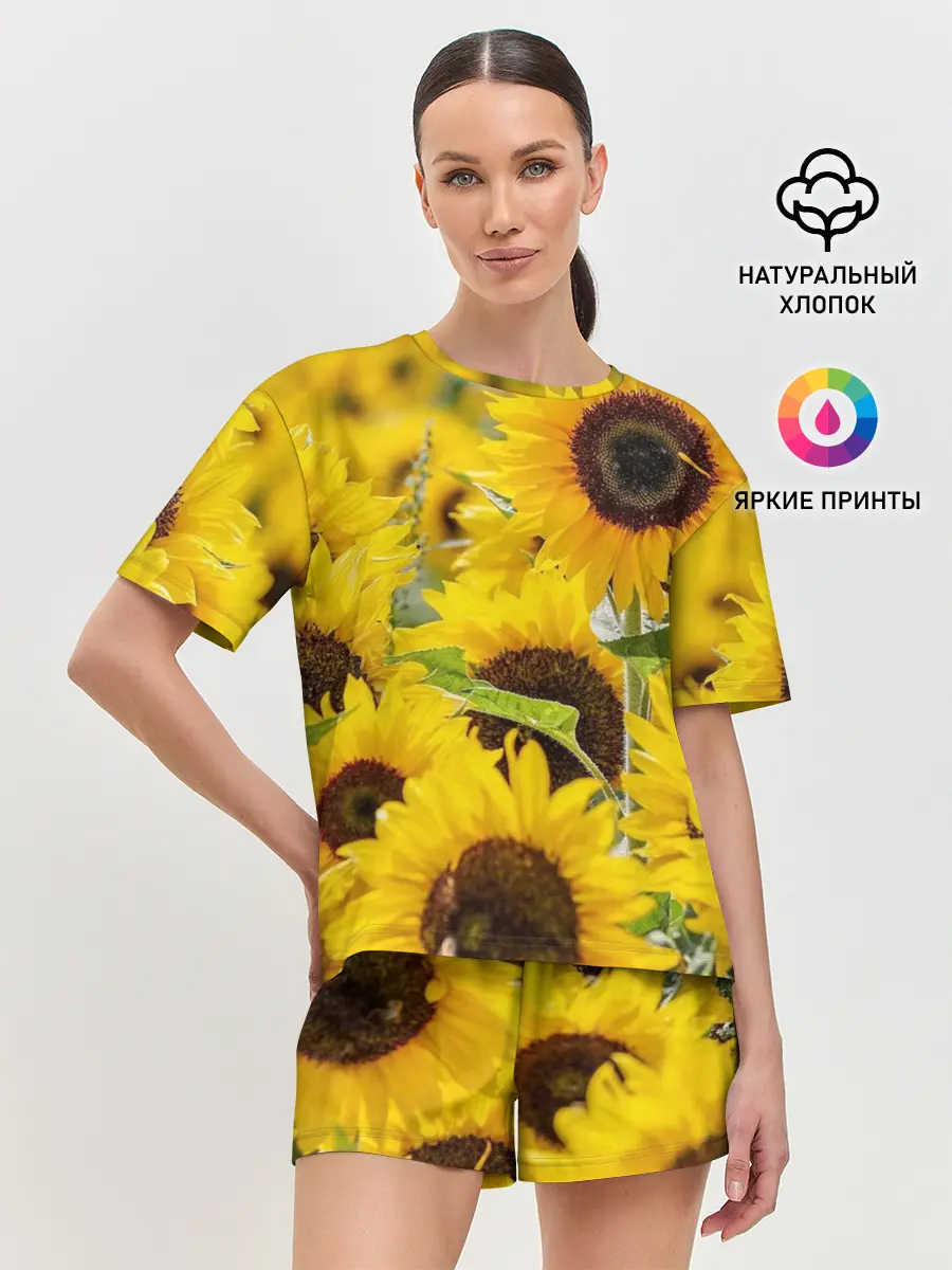 Женская пижама с шортами / Лето