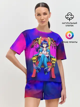 Женская пижама с шортами / Добро пожаловать в ад, Ирума